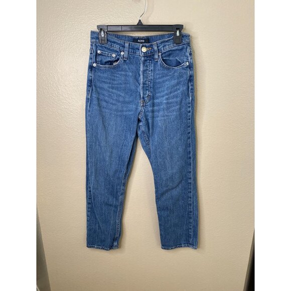 Aéropostale Women’s 90s Curvy High-Rise Skinny Jeans Blue Denim 8R Vintage Style - Picture 2 of 7